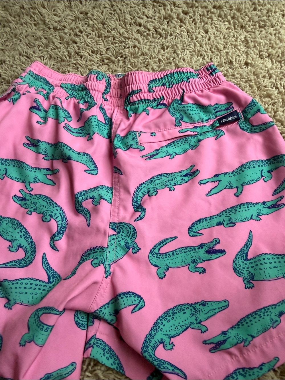 Chubbies Pink Alligator Print Swim Shorts - 5.5” inseam - Picture 5 of 5
